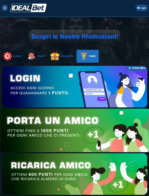 Promozioni Idealbet